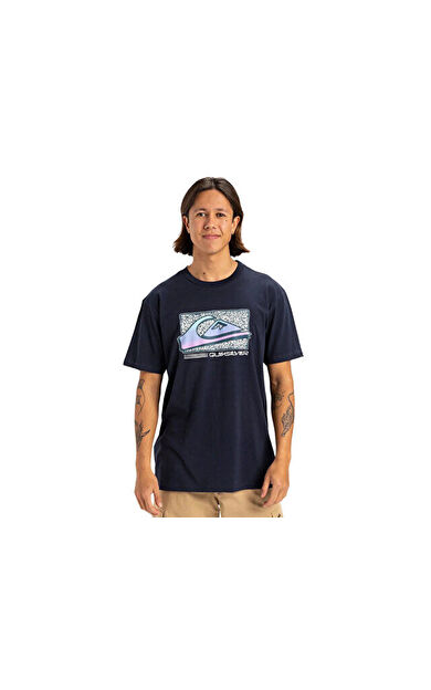 Quiksilver Retro Fade Ss Erkek Günlük Tişört EQYZT08058-KTP0 Lacivert