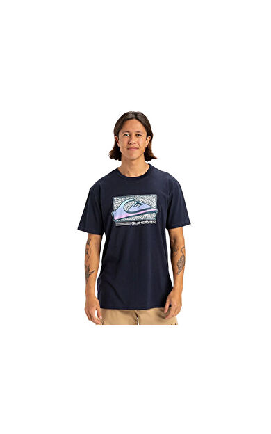 Quiksilver Retro Fade Ss Erkek Günlük Tişört EQYZT08058-KTP0 Lacivert