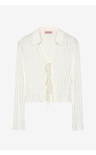 Quzu Büzgülü Rustik Bluz