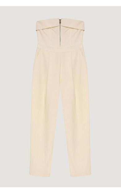 Quzu Fermuarlı Straplez Tulum 25YTLM00403