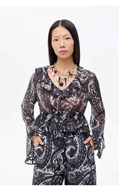 Quzu Fırfır Detaylı Bluz