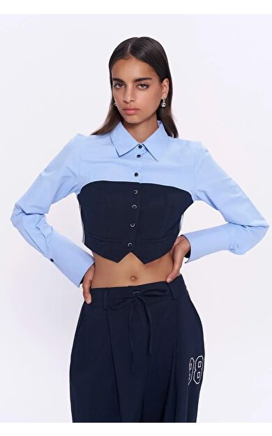 Quzu Gömlek Detaylı Bluz