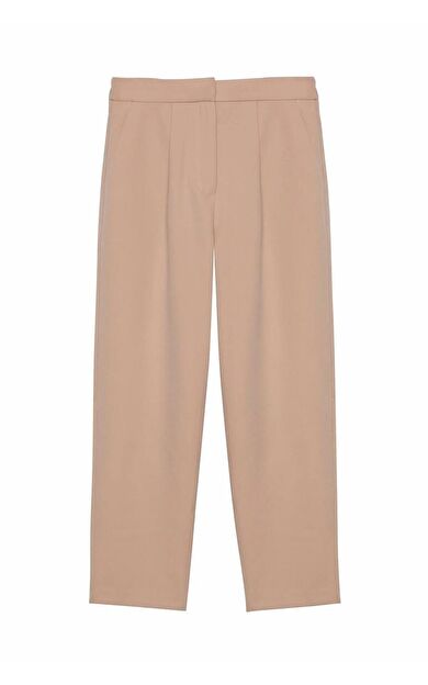 Quzu Kemer Detaylı Kadın Pantolon 23Y71154 23Y71154-Bej