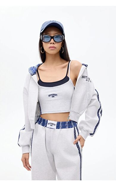 Quzu Kumaş Matchli Kadın Sweatshirt