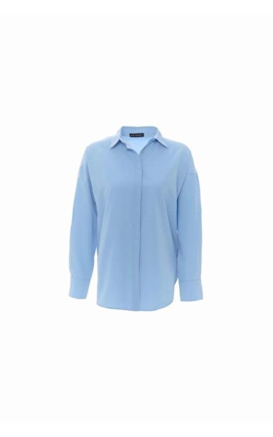 Quzu Oversize Kadın Gömlek 22Y11478