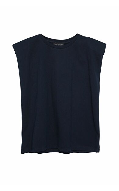 Quzu Vatkalı Kolsuz Kadın Tshirt