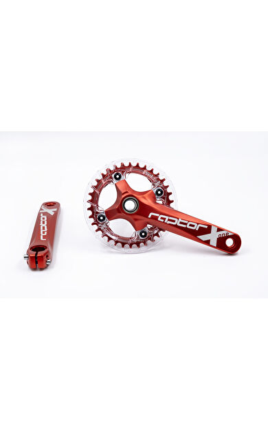 Raptor Ayna Kol A23Z-AS322P-34T 170mm Şeffaf muafazalı Kırmızı