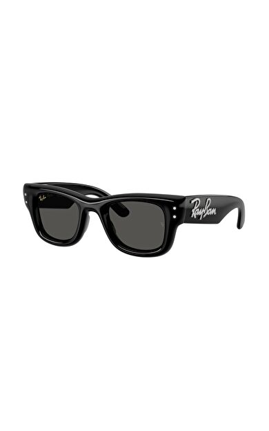 Ray-Ban Wayfarer Puffer A$AP ROCKY Özel Seri Güneş Gözlüğü RB4940 686487 Black With Strass Dark Grey 47 Ekartman