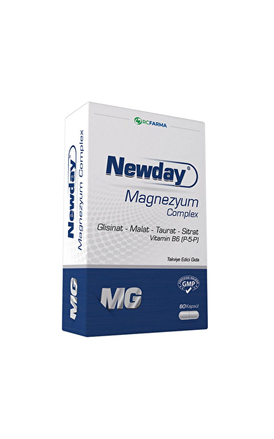 Newday Magnezyum Complex Takviye Edici Gıda 60 Kapsül