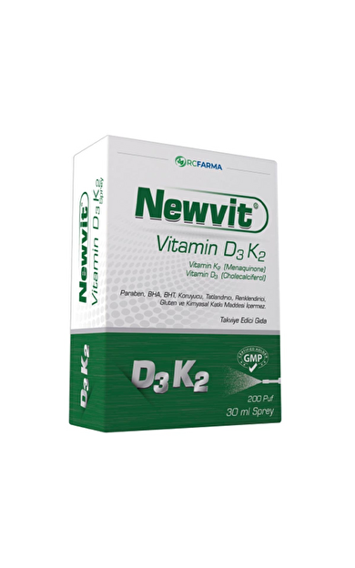 Newvit Vitamin D3K2 Sprey Takviye Edici Gıda 30 ml
