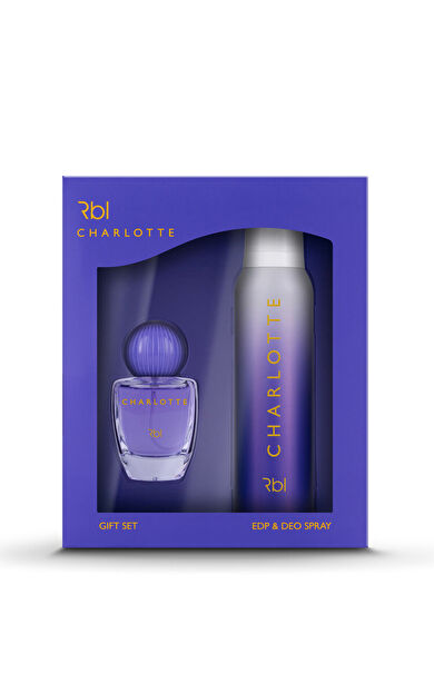Rebul Charlotte 50 Ml Kadın Parfüm Seti (Deo Spray Hediyeli 150Ml) Kofre