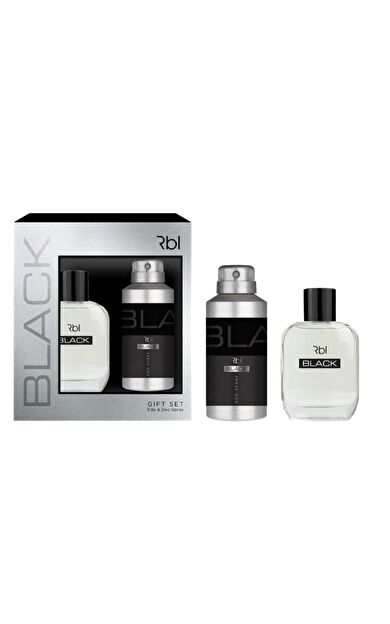 Rebul Rbl Black 50 Ml Erkek Parfüm Seti (150 Ml Deodorant Spray Hediyeli) Kofre