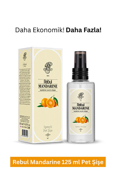 Rebul 125Ml Mandalina Spreyli Kolonya Pet