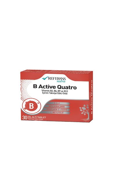Referans Nutra B Active Quatro 30 Dil Altı Tablet