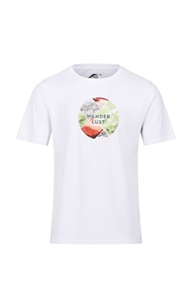 Regatta Fingal Slogan II Erkek T-Shirt-BEYAZ