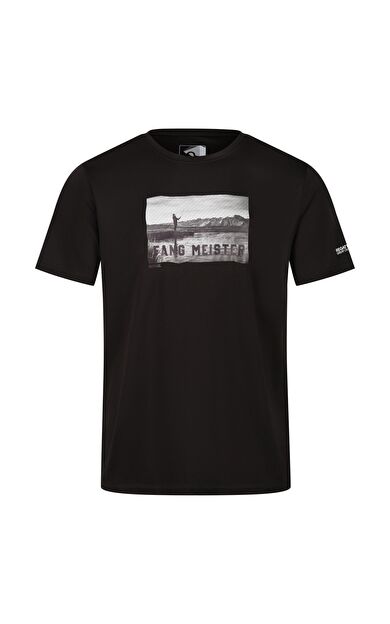 Regatta Fingal Slogan II Erkek T-Shirt-SİYAH