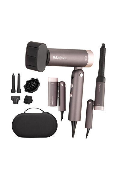 EasyFold 5in1 Saç Şekillendirme ve Kurutma Makinesi, RHD7130B, Plum Brown