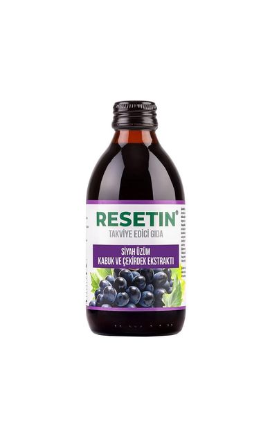 Resetin Şurup 250ml - Kırmızı Üzüm Kabuk ve Çekirdek Ekstresi