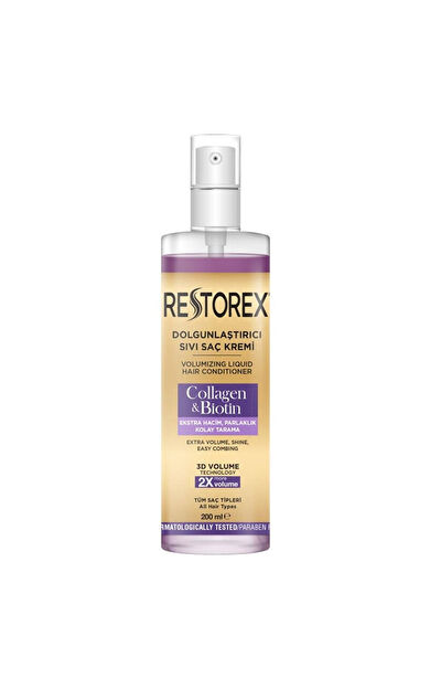 Restorex Collagen Biotin Dolgunlaştırıcı Sıvı Saç Kremi 200 ml