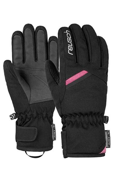 Reusch Coral R-Tex XT Softshell Kadın Kayak Eldiveni Siyah/Pembe