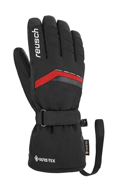 Reusch Manni Goretex Erkek Snowboard Eldiveni Siyah/Kırmızı