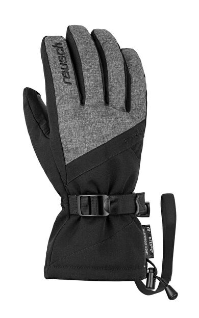 Reusch Outset R-Tex XT Softshell Erkek Snowboard Eldiveni Gri/Siyah