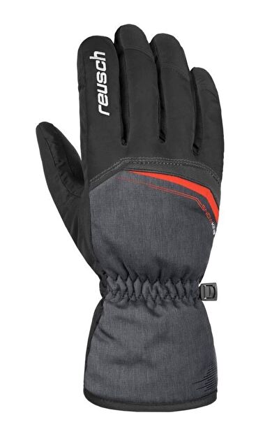 Reusch Snow King Erkek Kayak Eldiven Gri/Kırmızı