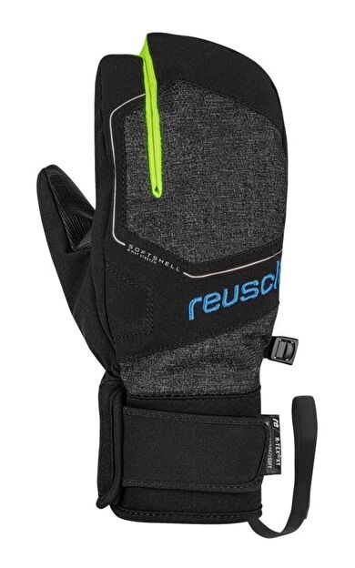 Reusch Torby R-Tex XT Çocuk Üç Parmak Kayak Eldiveni Gri/Sarı
