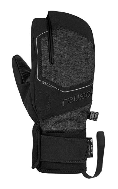 Reusch Torby R-Tex XT Çocuk Üç Parmak Kayak Eldiveni Gri/Siyah