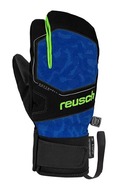 Reusch Torby R-Tex XT Çocuk Üç Parmak Kayak Eldiveni Mavi/Yeşil