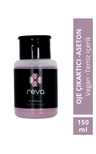 REVA Oje Çıkartıcı &amp; Nail Polish Remover 150 ml - Vegan &amp; Temiz Içerik 