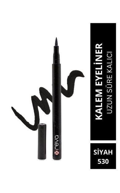 REVA Siyah Göz Kalemi &amp; Black Eyeliner No: 530 - Vegan &amp; Temiz Içerikli Siyah
