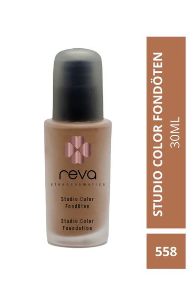 REVA Studio Color Fondöten 30ml Rv558 Açık Kahverengi