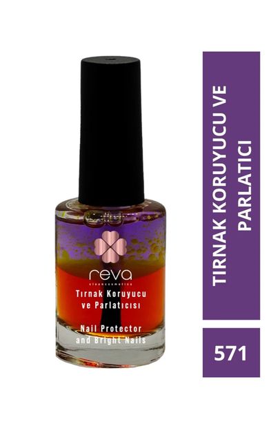 REVA Tırnak Koruyucu ve Parlatıcı &amp; Nail Protectop And Bright Nails 11 ml RV571 