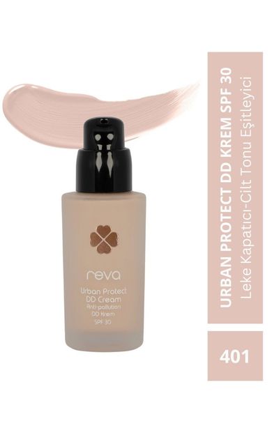 REVA Anti-pollution Dd Krem - Urban Protect Dd Cream Extra Light No: 401 - Vegan &amp; Temiz Içerikli Açık Bej