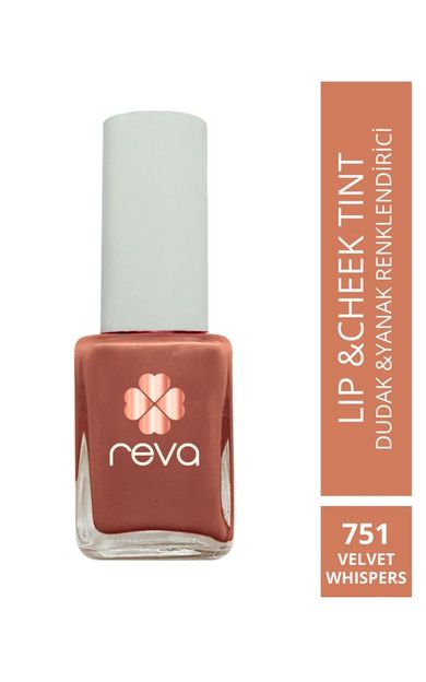 REVA Gül Kurusu Dudak &amp; Yanak Renklendiricisi-lip &amp; Cheek Tint Velvet Whispers No:751 10 ml GÜL KURUSU