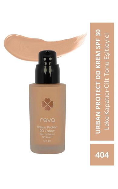 REVA Anti-pollution Dd Krem - Urban Protect Dd Cream Dark No: 404 - Vegan &amp; Temiz Içerikli Bej