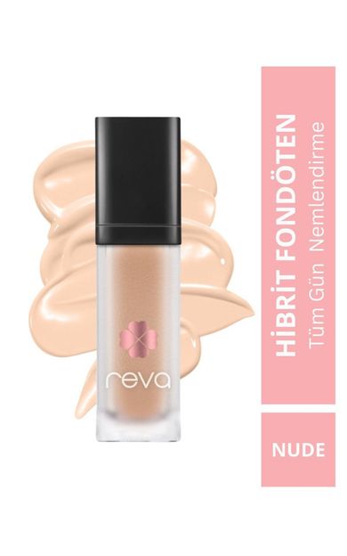 REVA Hibrit Fondöten &amp; Hybrid Foundation Nude Spf 20 - No: 504 - Vegan &amp; Temiz Içerik Ten Rengi