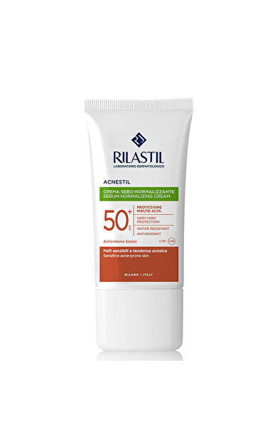 Rilastil Acnestil Düzensiz Ciltler İçin Yüz Güneş Koruyucu Krem Spf50+ 40 ml