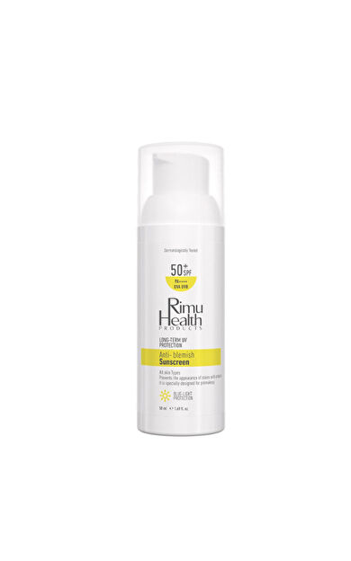 Rimu Health Lekeli Ciltler için Aydınlatıcı Spf50+ Güneş Kremi 50 ml