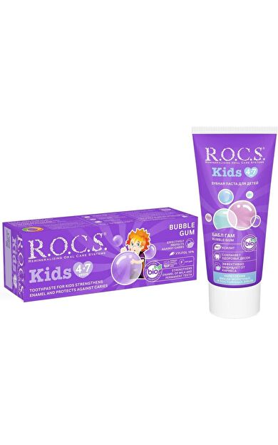 R.O.C.S. Kids 4-7 Yaş Diş Macunu Balon Sakızı
