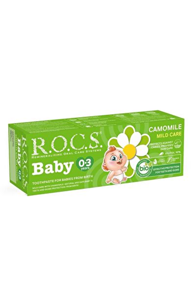 Rocs Baby 0-3 Yaş Papatya Özlü Diş Macunu 35 Ml-SKT:09/2028