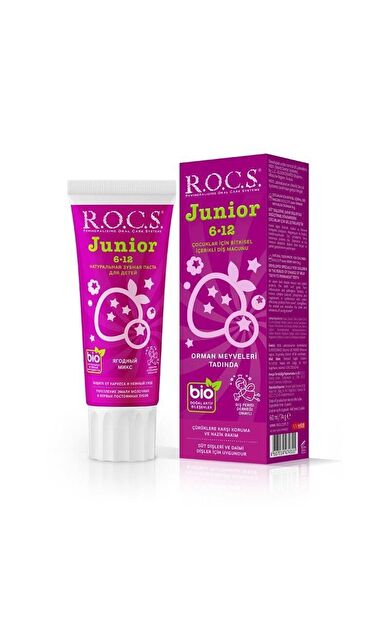 Rocs Junior 6-12 Yaş Orman Meyveli-Florürsüz Diş Macunu 60 Ml - SKT:10/2028