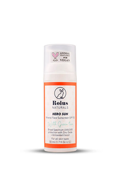 Roius Naturals Hero Sun Mineral Spf50+ Face Sunscreen 50 ml