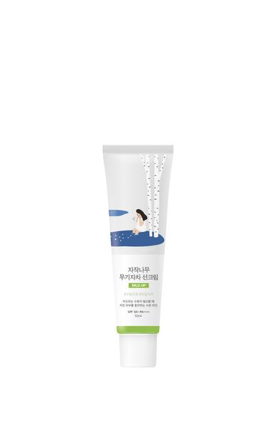 Round Lab Birch Juice Mild-Up Sunscreen Cilt Tonu Eşitleyici Nemlendirici Huş Ağacı Özlü Mineral Güneş Kremi 50 ml