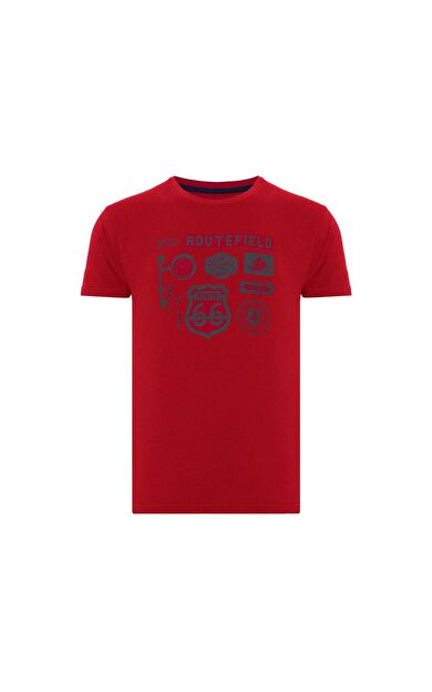 Routefield RFTRUCK23 Truck Erkek Tişört RFTRUCK23-BORDO