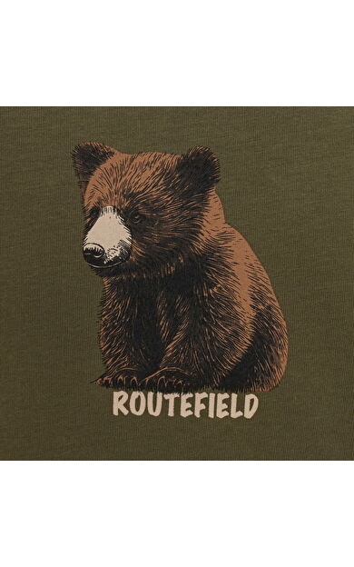 Routefield Çocuk Tişört Trey Kids Haki