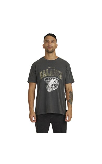 Rvca UVYZT00417 Hoops Ss Tee Erkek Tişört UVYZT00417-WAA