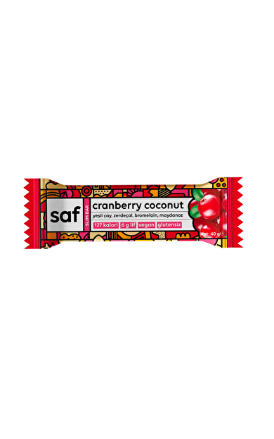 SAF Cranberry Coconut Slim Bar 40g
