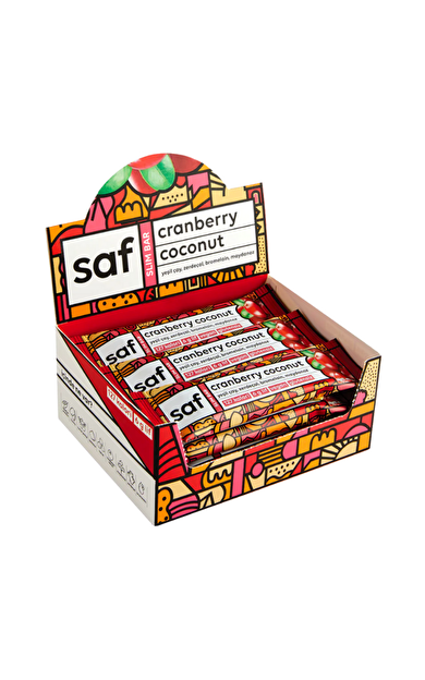 SAF Cranberry Coconut Slim Bar 40g x 12